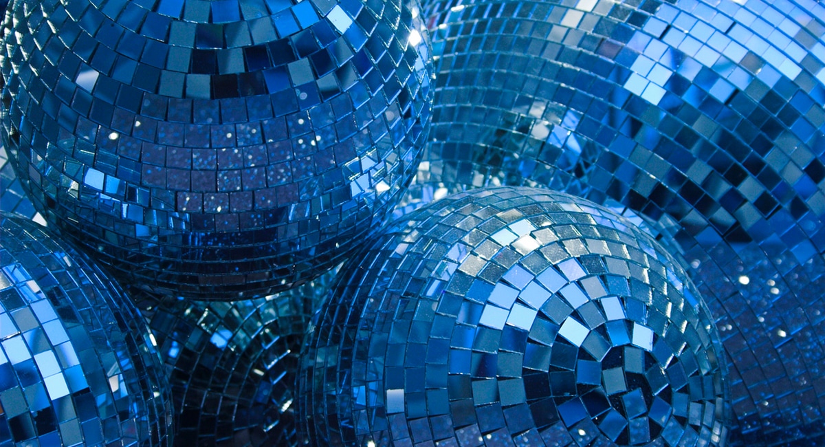Mirrored disco balls
